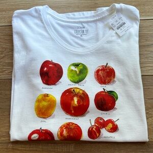 NWT J. Crew Apple Grid Tee Shirt